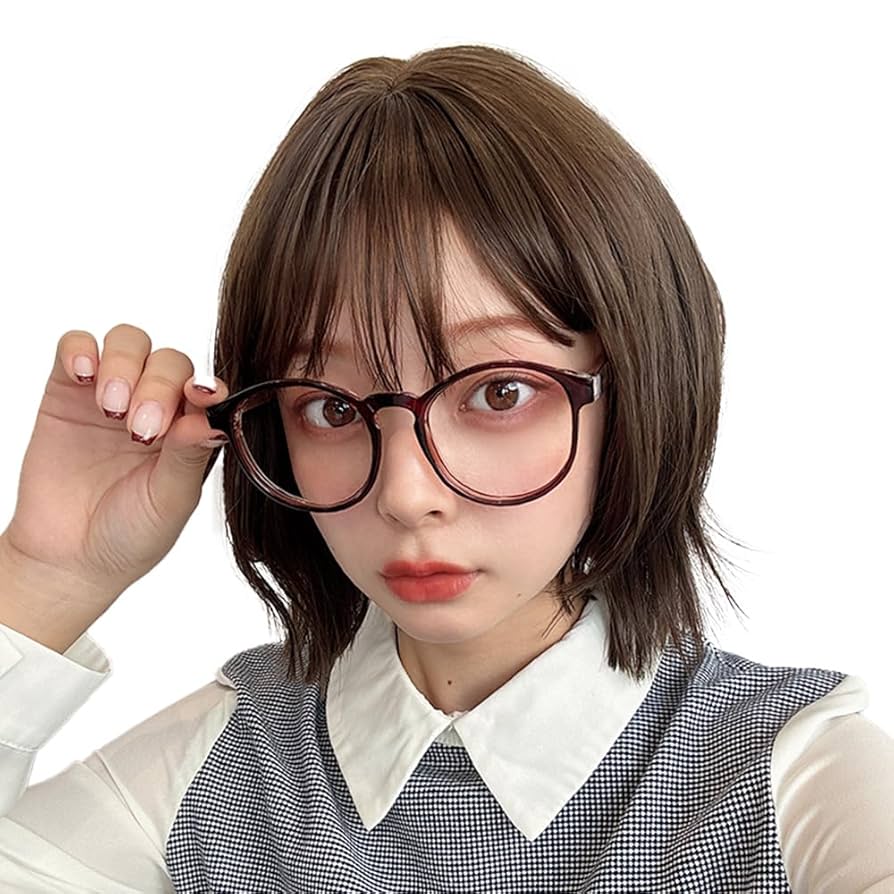 ミント　AQUADOLL　外ハネ束感カールショート　ショコラブラウン AQUADOLL ウィッグ ショート ブラウン ベージュ フルウィッグ